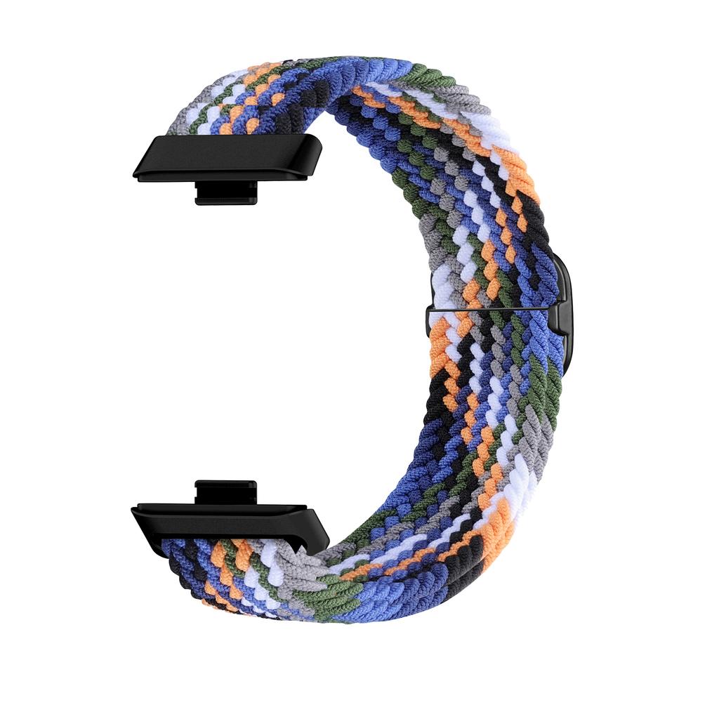 Braided Nylon WatchBand Strap For Huawei Watch Fit 3 Smart Wristband Braided Elastic Weave Bracelet For Huawei Fit4 Pro Strap