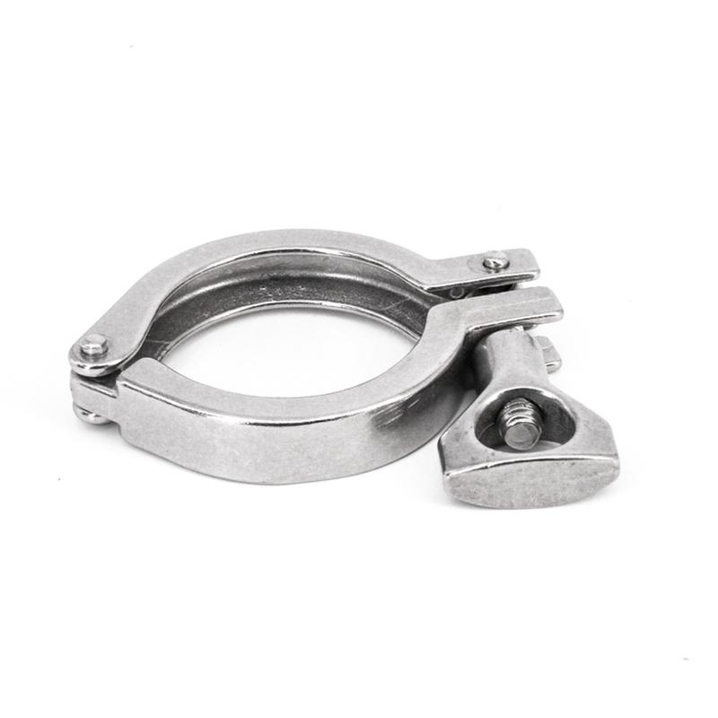 1.5" Tri Clamp SUS 304 Stainless Steel Sanitary Pipe Fitting Coneector Tri-Clover Adapter Homebrew Beer 50.5mm Ferrule O/D