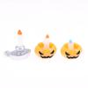 3Pcs/Set Dollhouse Pumpkin Lantern Candle Holder Model Halloween Mini Decoration Micro Landscape Horror Ornament Dollhouse Toys