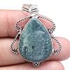 Pendant Ocean Jasper Gemstone Handmade Mother Day Silver Jewelry 1.75"