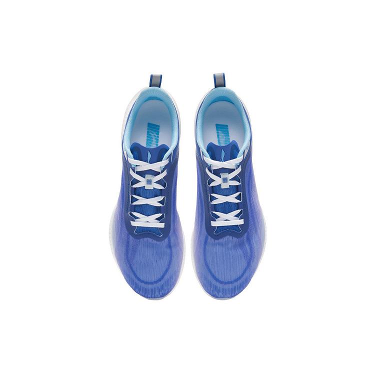 New LiNing Super Light 19 Lightweight Anti Slip And Wear Resistant Low Top Running Shoes Men's Cobalt Purple Blue ARBS001-7