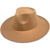 British Hat Retro Woolen Hat Wide Brim Flat Top Top Top Hat Versatile Autumn and Winter Hat Trendy Sun Hat Felt Hat
