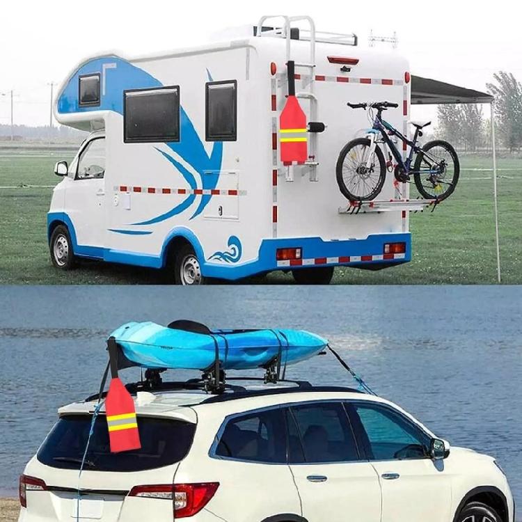 Kayak Warning Flags with Webbing Safety Tow Flags Canoes Redness Warning Flags for Kayak Towing Canoes Truck Enduring