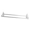 Bath Towel Bar 23in Stainless Steel Wall Mount Rustproof Strong Load Bearing Double Towel Bar for