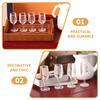 NOLITOY Miniature Wine Set of Clear Plastic Champagne Dollhouse Miniature Food Parfait Decorative Parts for and DIY Glasses, 40, 1/12 Scale, Goblets,