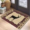 Wood Deer Print Doormat Non-Slip Rugs for Living Room Bedroom Kitchen Laundry Mat Machine Washable Home Decor Carpet
