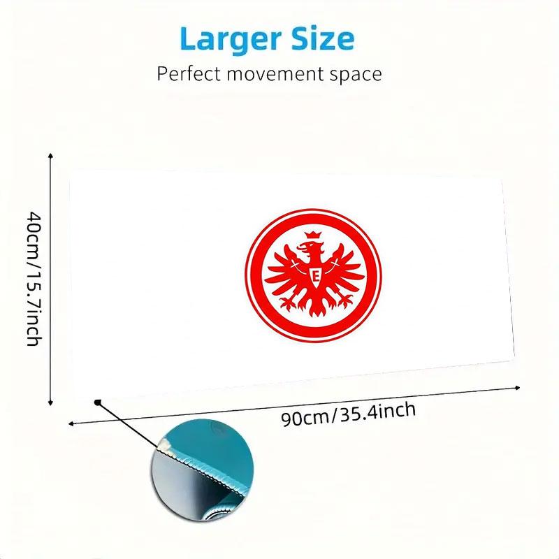 Eintracht Frankfurt Large Size Mouse Pad Large Gaming Table Cushion Non-slip Laptop Tablet Big Mousepad XXL Mat Mini PC Playmat With Lock edge