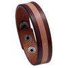Vintage Punk Style Genuine Leather Bracelet Bangle For Men Wide Cowhide Wristband Jewelry Gift New Male Bracelets