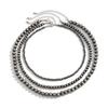 Retro And Old Ancient Silver Ccb Round Bead Necklace Female, Ethnic Style Multi-Layer Stacked Turquoise Beaded Necklace