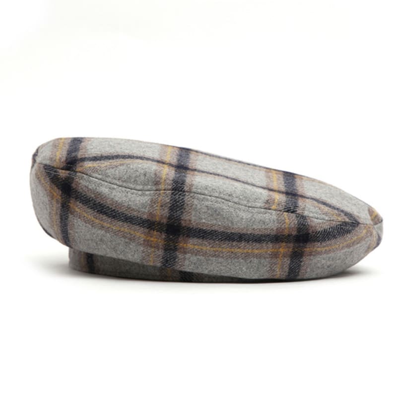 UNDERCONTROL Studio  FULL MOON BERET / WOOL CHECK / SMOKE GREY