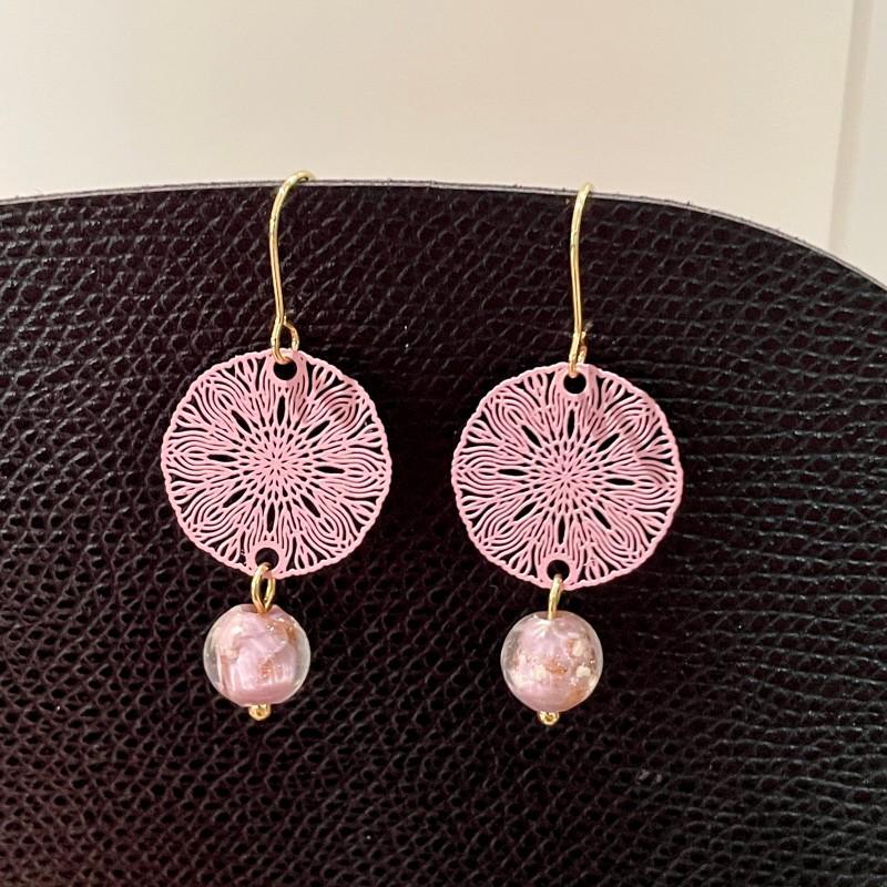 

Модные серьги-подвески для женщин розовый