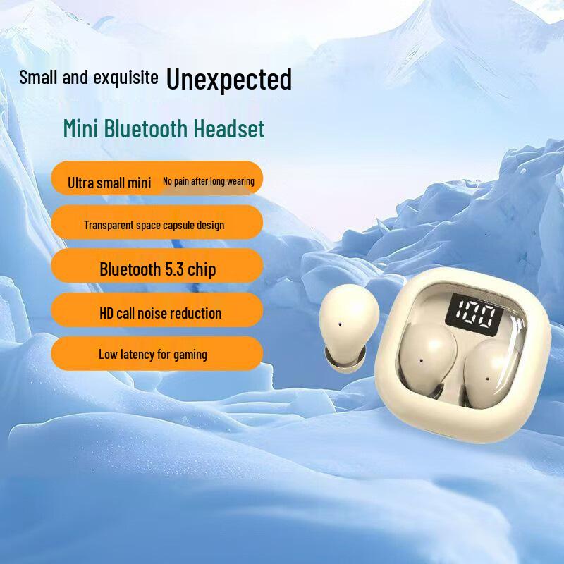 SK19 High-Value Mini Bluetooth In-Ear Noise-Cancelling Earbuds - Comfortable & Low Latency