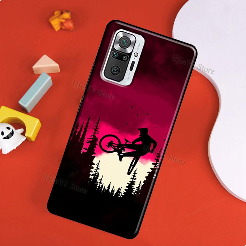 Etui na rower górski MTB do Xiaomi Redmi 10 9 9T 9A 9C Pokrowiec Coque do Redmi Note 11 Pro 7 8 9 10 Pro 10S 11S