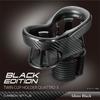 CARMATE Car Drink Holder Quattro X Twin Cup Holder Carbon Style DZ523