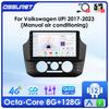 2Din Car Intelligent Systems Android 13 Car Radio for Volkswagen UP Manual A/C Multimedia Player Autoradio Carplay 4G RDS Carplay Bluetooth