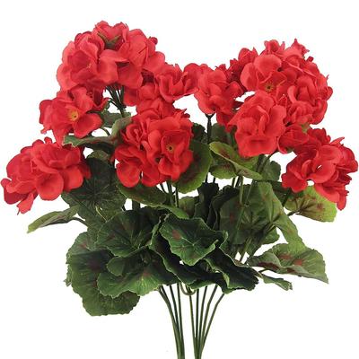 1Pc Begonia Flowers For Home Floral Arrangement Decor DIY Christmas Wreath Vase Wedding Road Citation Supplies Artificial Plants