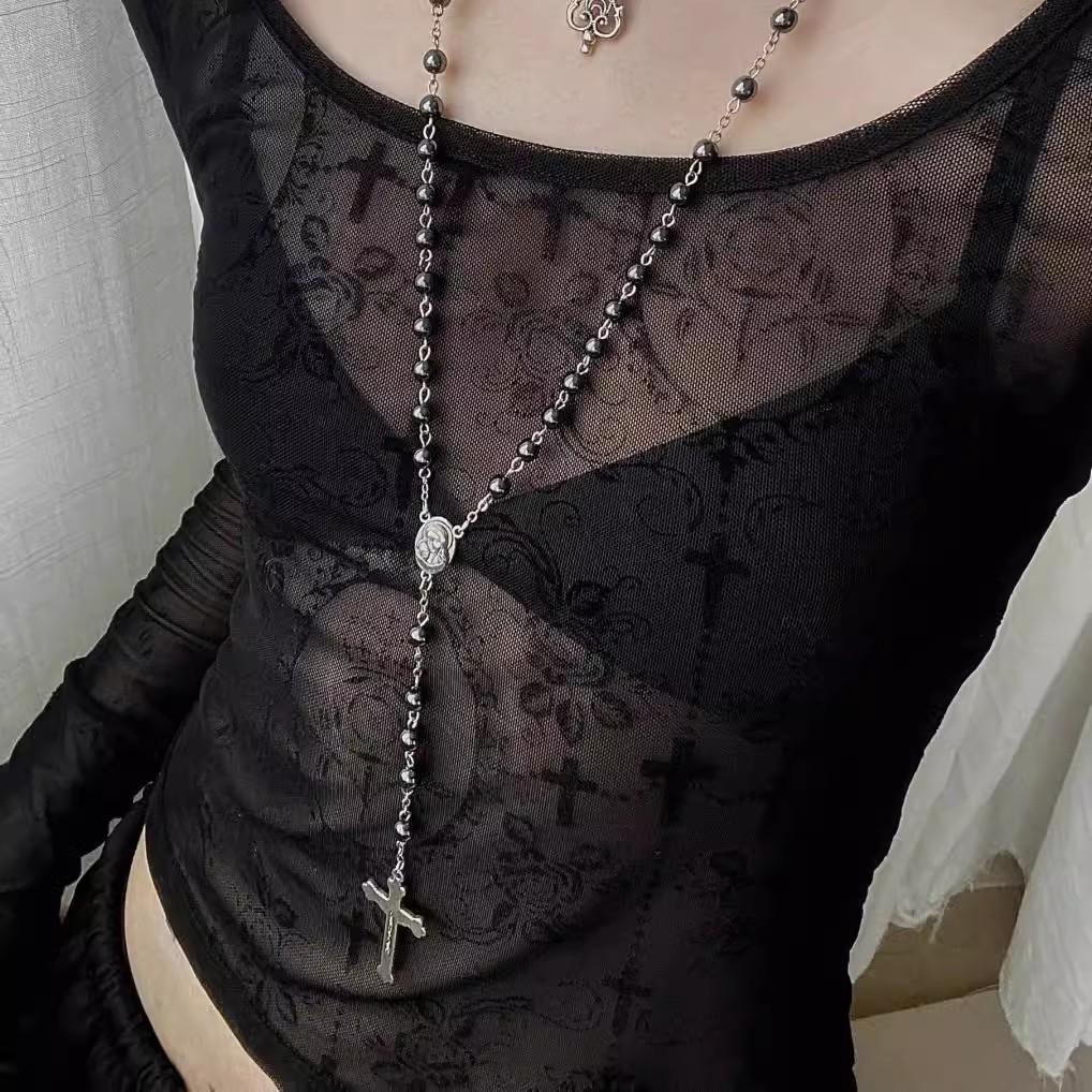 European and American cross-border y2k babes butterfly leather collar punk rock choker collarbone chain necklace foreign trade jewelry