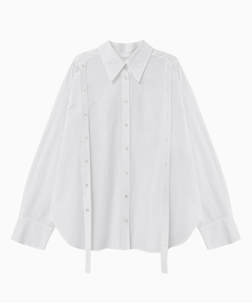 Jenyujeu Swifts Placket Three-Way Wrap Shirt - White