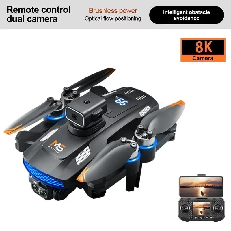 New M6 RC Drone 8K HD Camera WIFI With Screen Remote Control For Beginners Professional Airplane Video Quadcopter UAV Toys Gifts