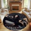 The Vampire Diaries Print Round Rug, Washable Floor Carpet, For Entryway Dorm Laundry Room Office Study, Home Decor Birthday Christmas Gift