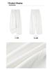 Women's Super Soft White Linen Cropped Wide-Leg Jeans - 2026 Spring/Summer Collection