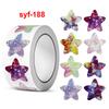 500pcs 2.5cm Colorful Holographic Star Stickers Roll - Children Reward Chart DO IT YOURSELF Decoration Scrapbook Adhesive Labels Gift Idea Toy