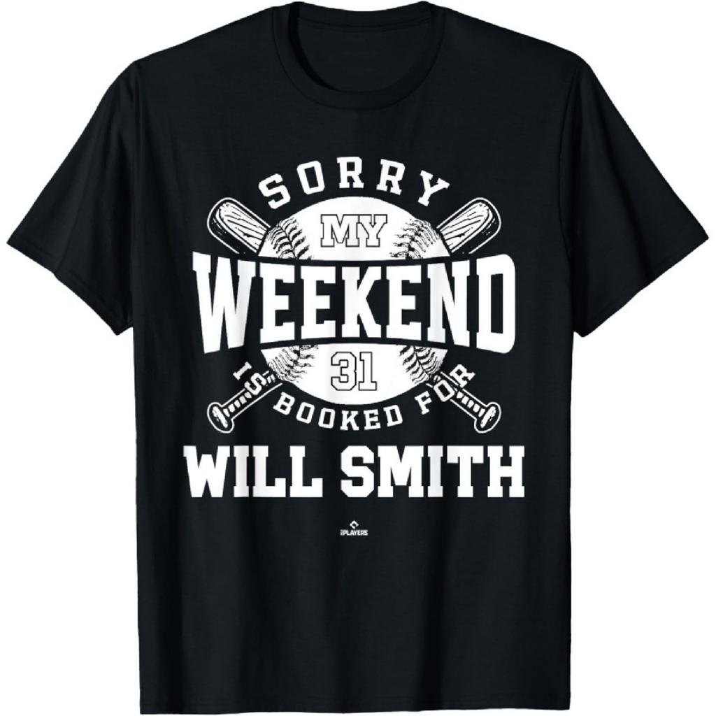 Weekend Booked for Will Smith Kansas City Baseball MLBPA T-Shirt