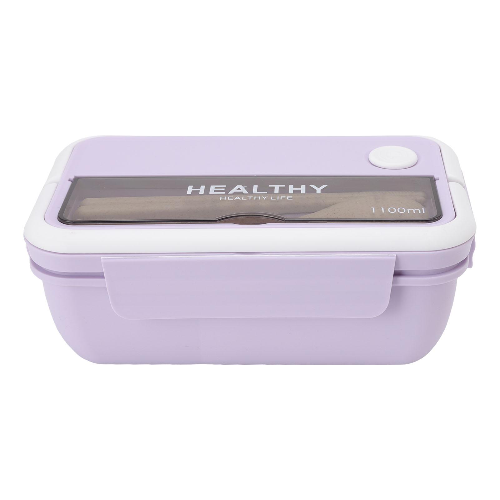 

1100ml Lunch Box Portable Insulated Large Capacity Leakproof Salad Container for Office Workers фиолетовый