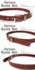 [Style Belt Store SKY DARTS] Harness Buckle Belt  Leather Belt with a Stylish Surface (Red)
