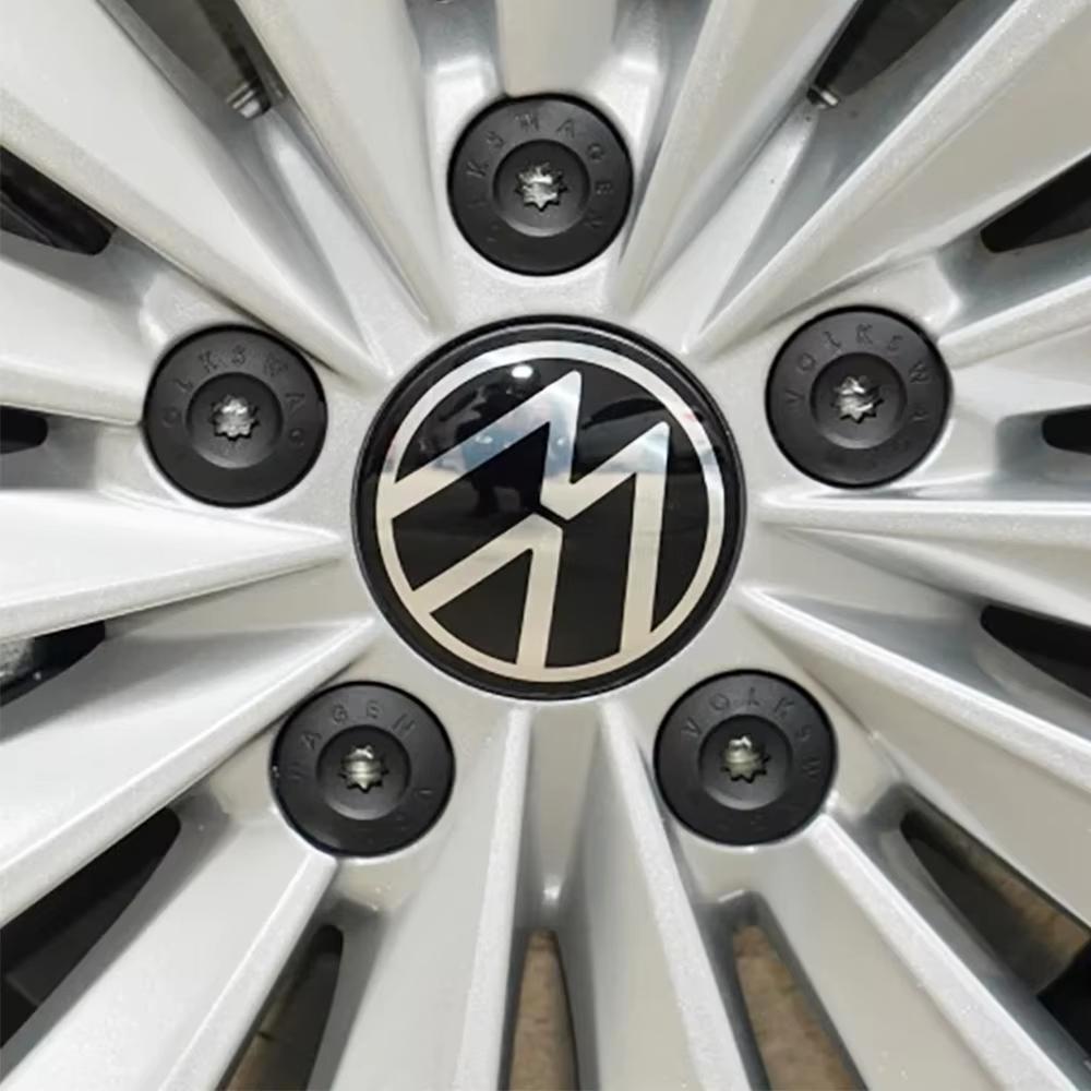 4 Pack 3D 56/60/65mm for Volkswagen GTI Polo Golf 4 5 6 7 Passat m1 Wheel Sticker Center Hub Cap Logo Badge Decal