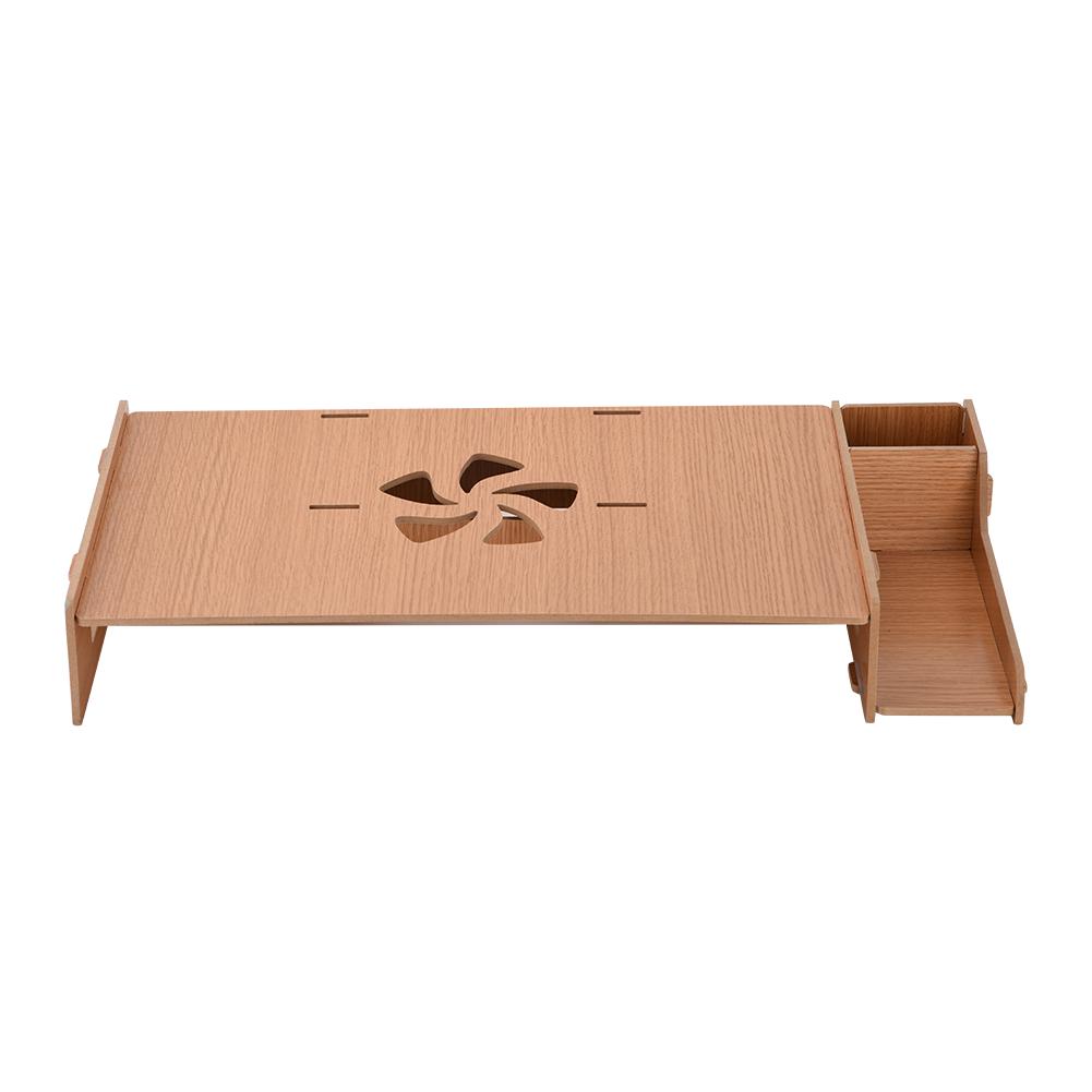 Buy Solid Monitor Stand Organizer High Density HDF Board Desktop ...