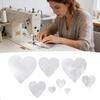 8Pcs Heart Shaped Sewing Template Multi Size Quilting Stencils Thick Acrylic Quilting Patterns Templates for Sewing Crafts Supplies