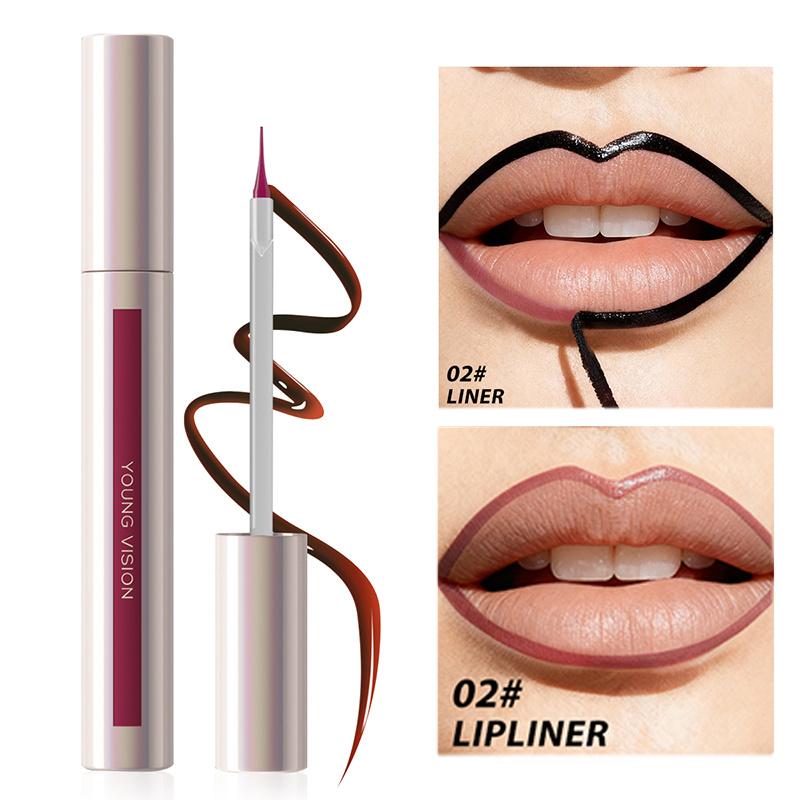 

3 кольори відлущуваний олівець для губ і помада, довгостійкий матовий колір для губ, стійкий до перенесення, багатофункціональний, водостійкий, не розмазується, макіяж для губ 01