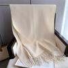 Autumn Winter Scarves Double-Sided Faux Cashmere Scarf For Women Solid Warm Korean-Style Couple Long Shawl Scarf Bufandas