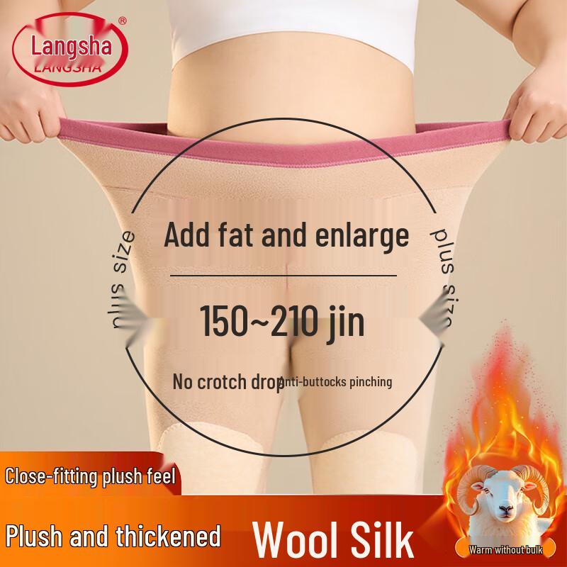 Langsha Women s Plus Size Thermal Leggings with Plush Lining 4XL