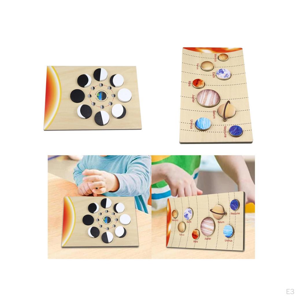 Early Learning Cognitive Toy Solar Planets Puzzle Educational Enlightenment for Teaching