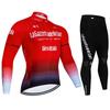 Men's Professional Long Sleeve Cycling Jersey & Padded Shorts Set, Quick Dry, Reflective, Breathable Bike Wear Clothing for Men