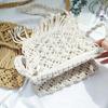 Handmade Cotton Woven Knitted Tassel Crossbody Bag Vintage Shoulder Messenger Bag Female Fashion Beach Summer Handbags for Women