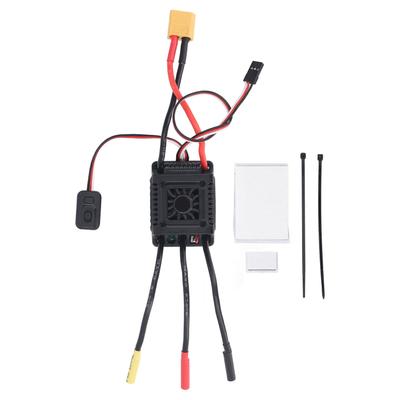 RC Brushless ESC 45A Black Adjustable Braking Force 110 RC Car ESC with External Programming Port