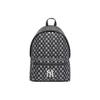 Série Monogramme Imprimé Floral Vintage Sac à Dos en Polyester NY Yankees Sacs à Dos Unisexe Noir 3ABKM012N-50BKS