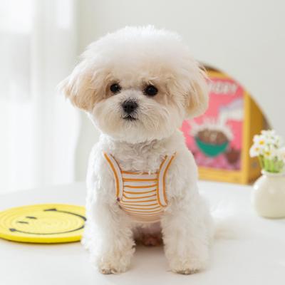 Sommer Atmungsaktiver Gestreifter Hosenträger Dünner Teddybär Zweibeiner Kleiner und Mittlerer Hund Welpe Katze Haustier Hundekleidung