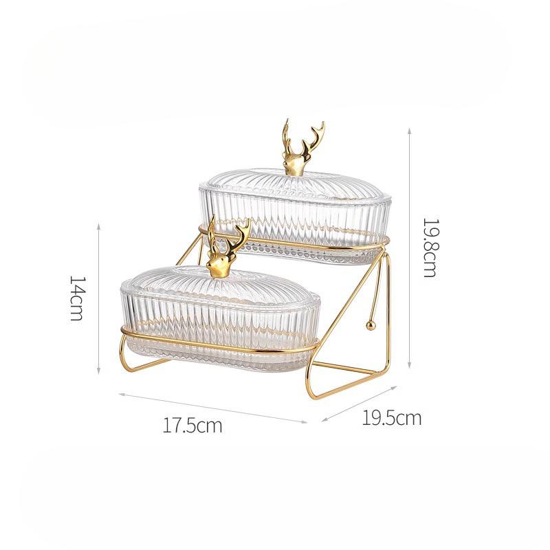 Fruit Tray Home Use Living Room Dried Nuts Fruit Snack Dining Plate Latest Style Subdivided Afternoon Tea and Dessert Dining Plate