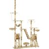 VidaXL Arbre à chat et griffoirs 230-250 cm Empreintes de pattes Beige