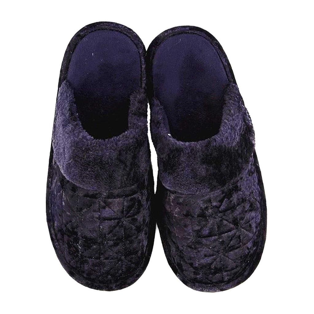 Keanu Womens/Ladies Crushed Velvet Mule Slippers