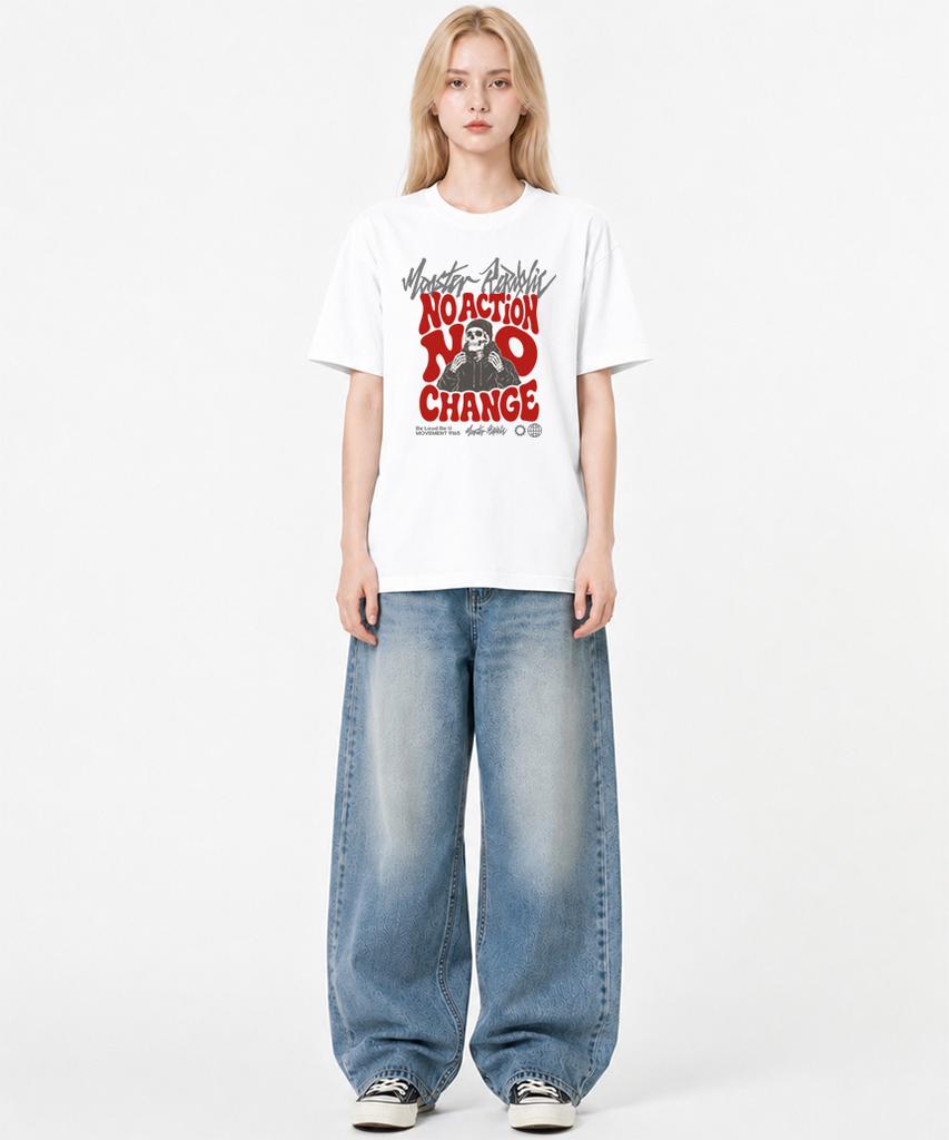 MONSTER REPUBLIC No Change Red T-Shirt White_9165