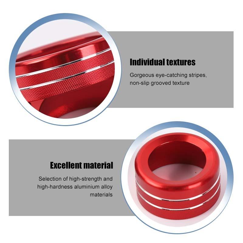 Aluminum Alloy  Central Control Knob Decorative Ring Cover For Chevy Silverado/Tahoe For Suburban/ Avalanche/GMC-YUKON 2007-2013