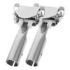2Pcs Versatile Mop Stick Clip with Chrome Plated Head for Iron Frame Compatibility Ergonomic Grip Dust Putter Head Mop Pole