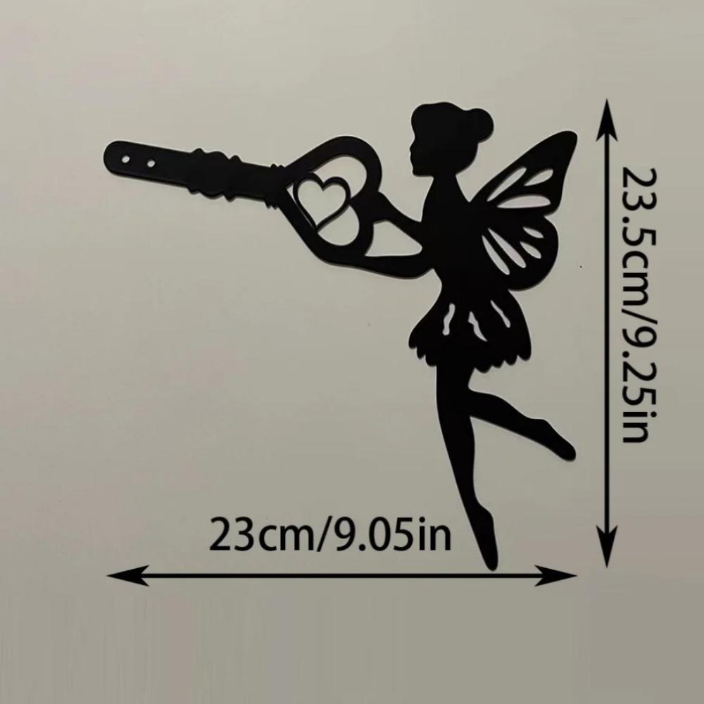 Metal Angel On Branch Wall Art Indoor Outdoor Decor Birthday Gift Sculpture