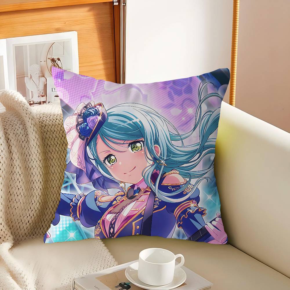 R-Roselia Anime Kissenbezug Auto Wurfkissenbezug Für Sofa Auto Weihnachtsgeschenk 40x40cm 45x45cm