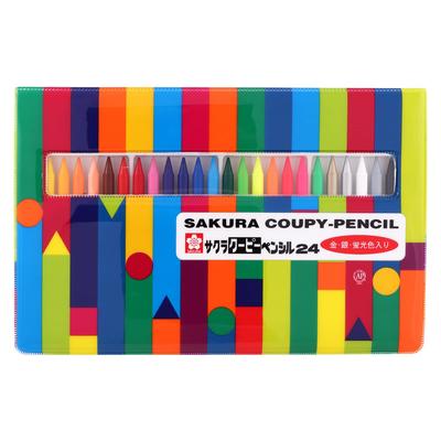 Sakura Coupy Pencil 24 Colors In Soft Case